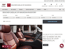 Tablet Screenshot of bouchercadillac.com